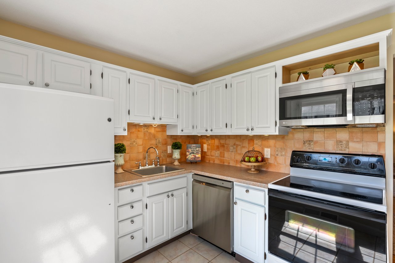Stainless dishwasher and microwave