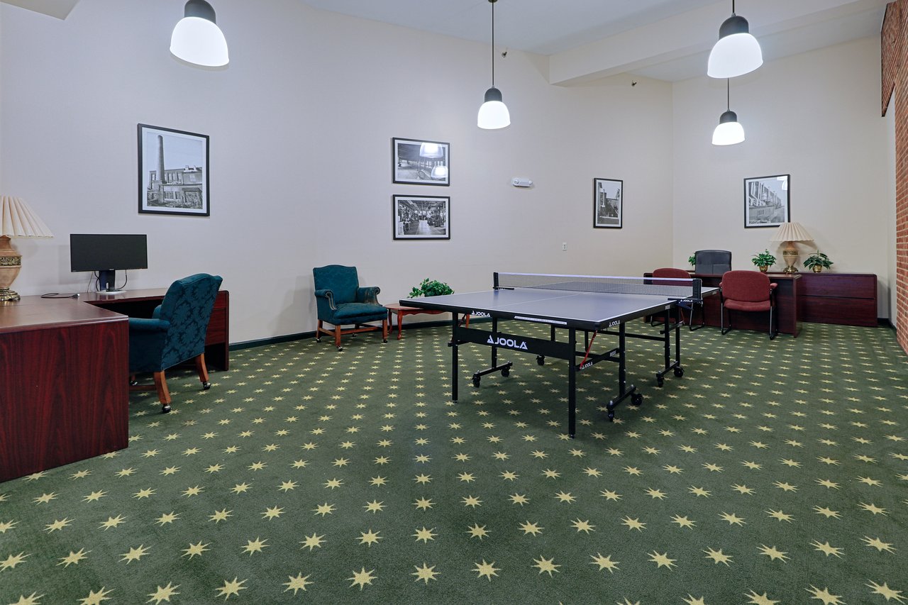 Another space to relax, do office work, and unwind with some ping pong. Who needs an office?