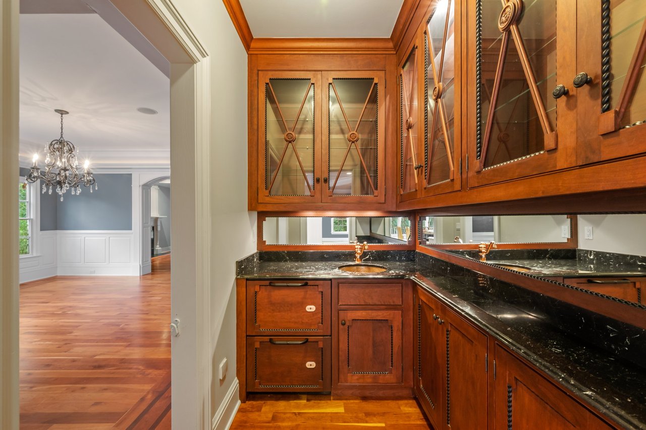 Butler Pantry with 2 dishwasher drawers and wet bar sink,