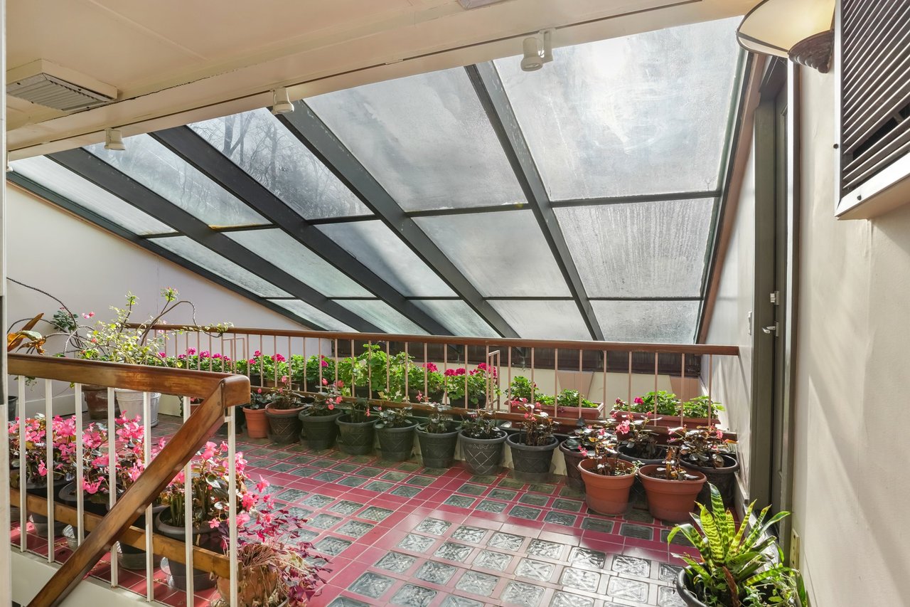 Solarium has stairs down to the Indoor pool and Sun Deck access.