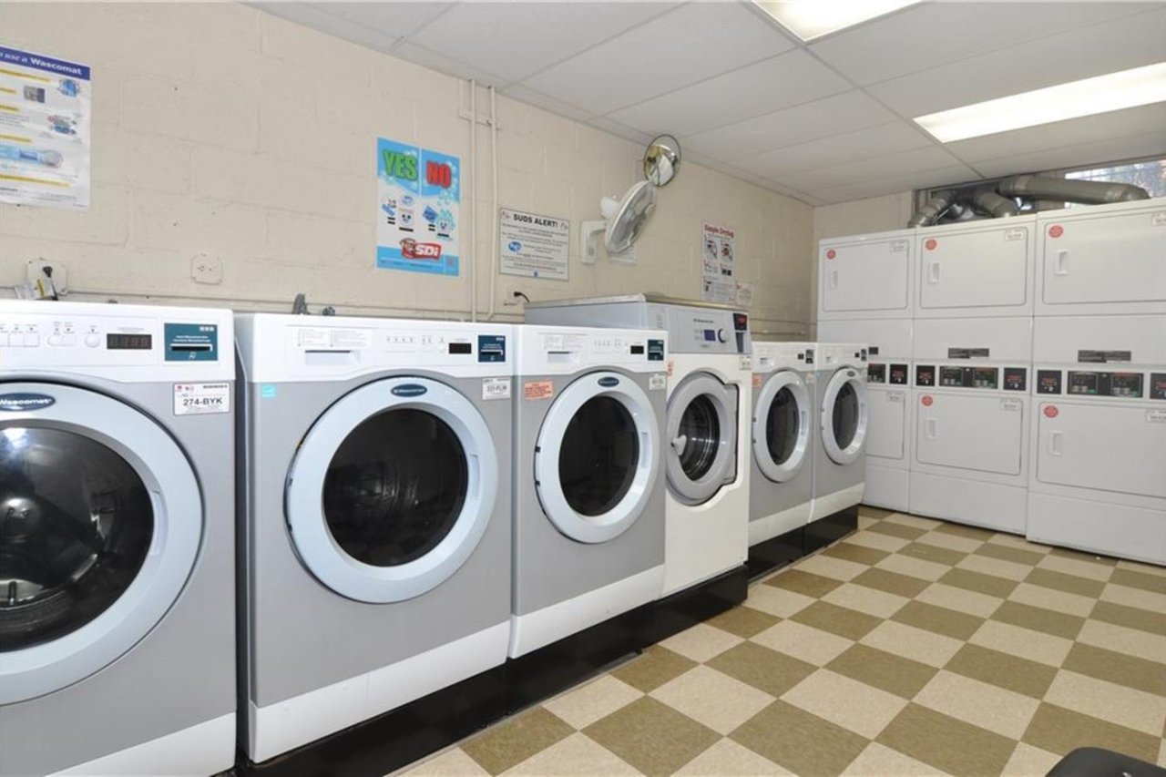 There is a common laundry room on the first floor of each building....