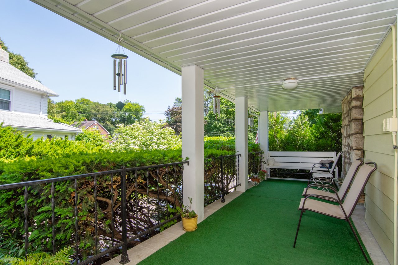Relax and enjoy some mild weather from your own covered porch....