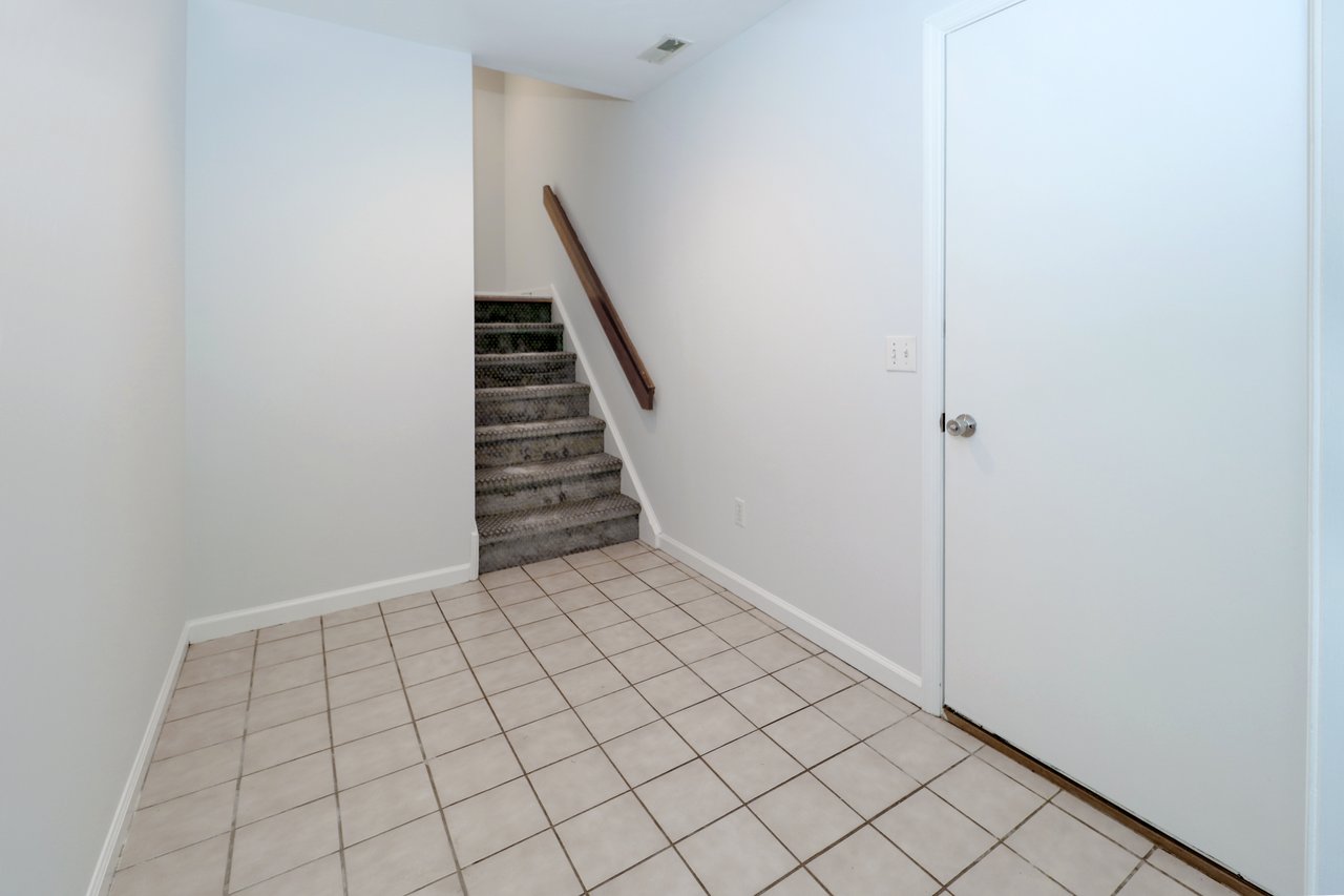 View of heated entry foyer from garage.