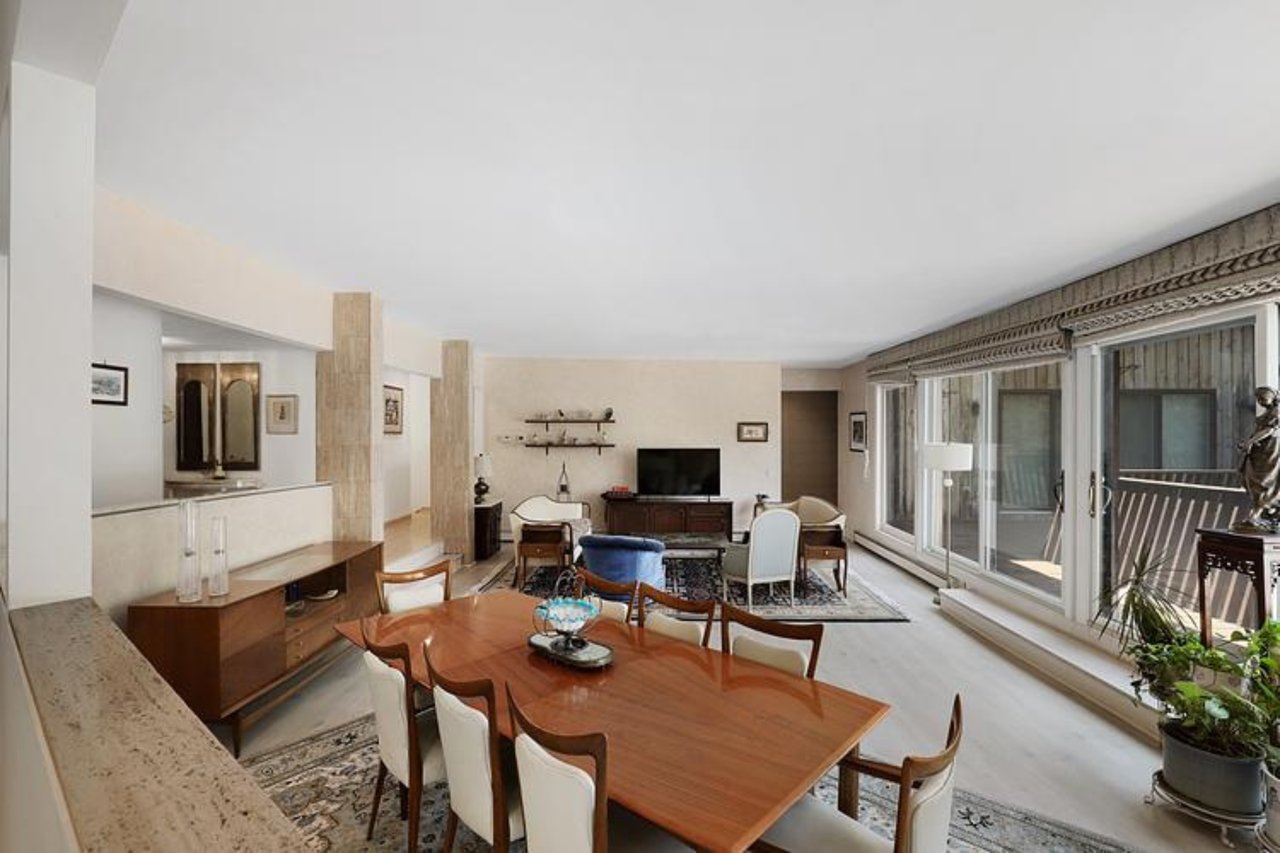 View of dining space