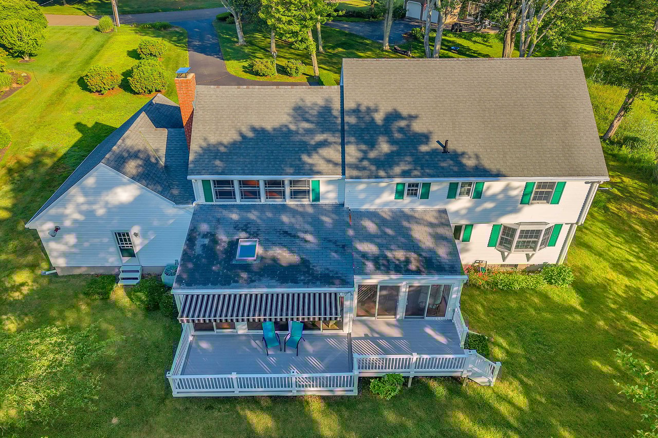 35\' Deck with Sun Awning to enjoy the views of the tidal marsh