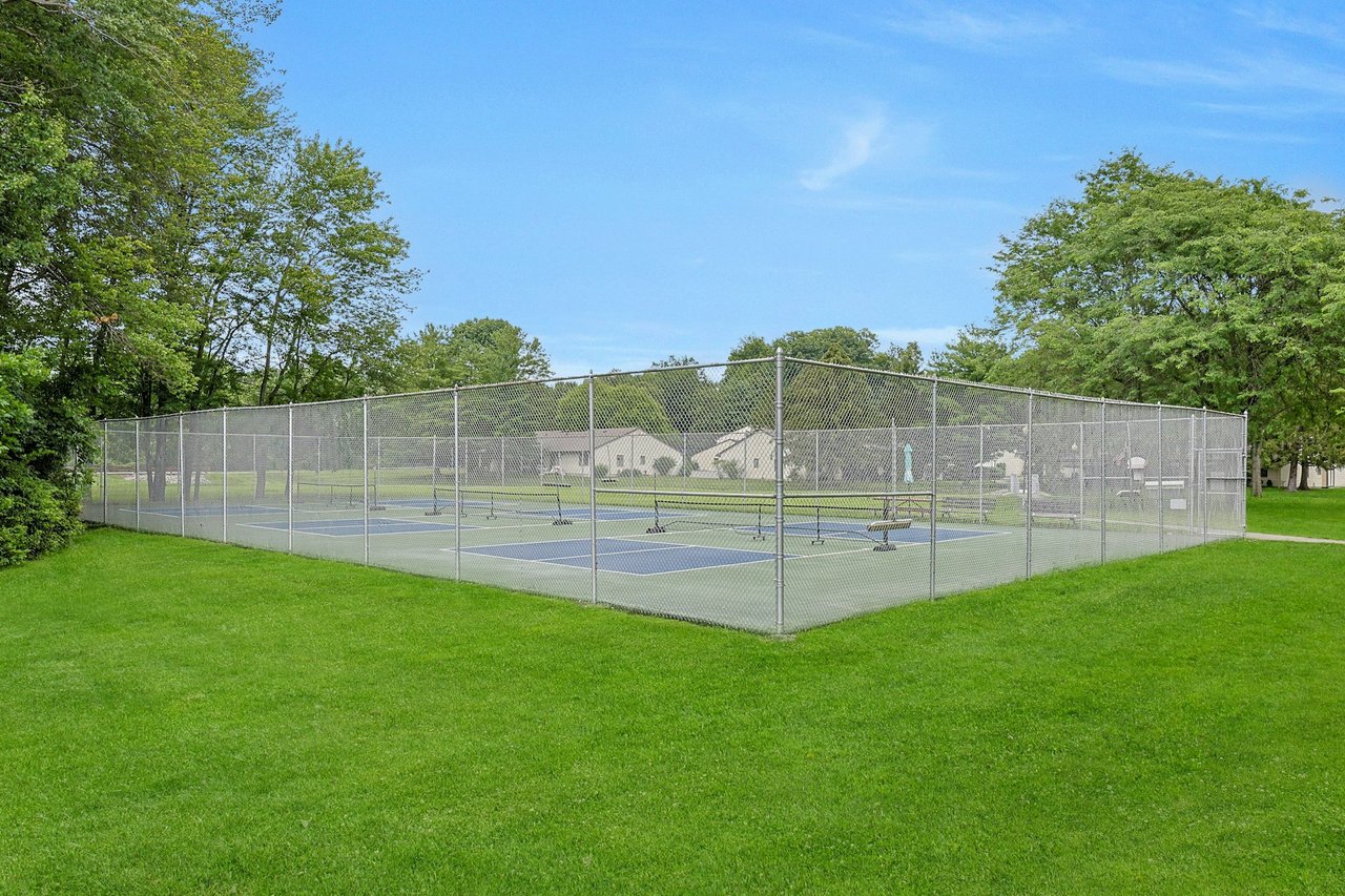View of tennis court