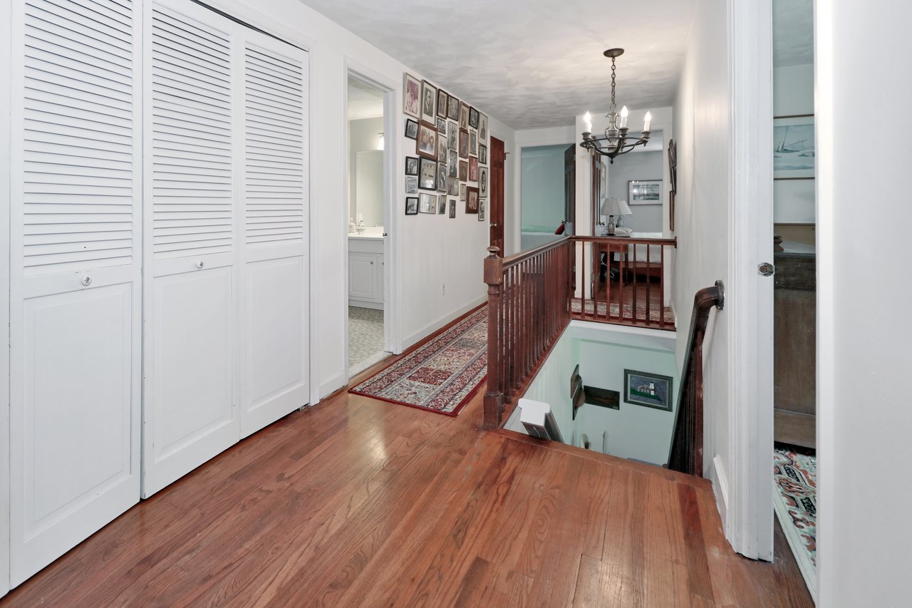 Second Floor Hall With Large Linen Closet & Walk In Cedar Closet