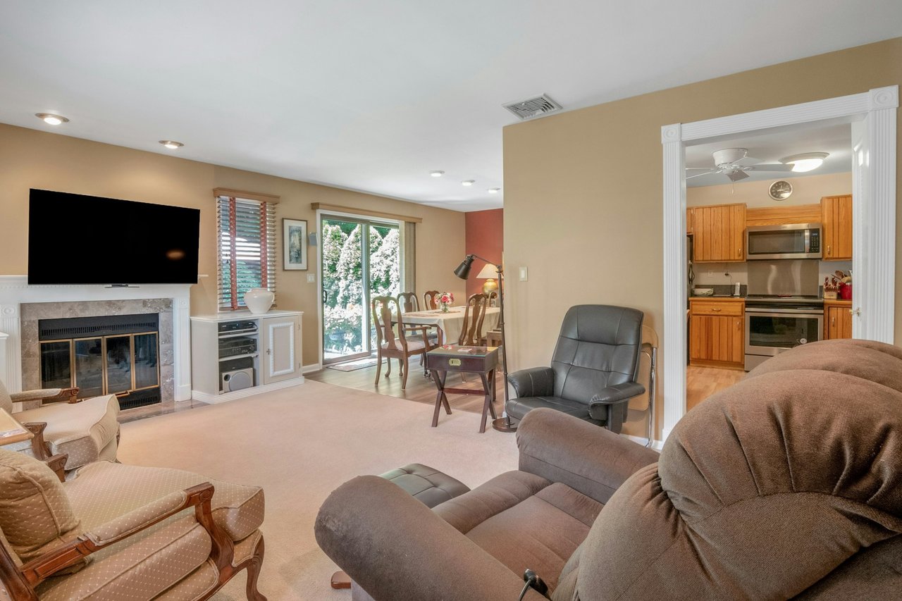 Living room featuring an open layout