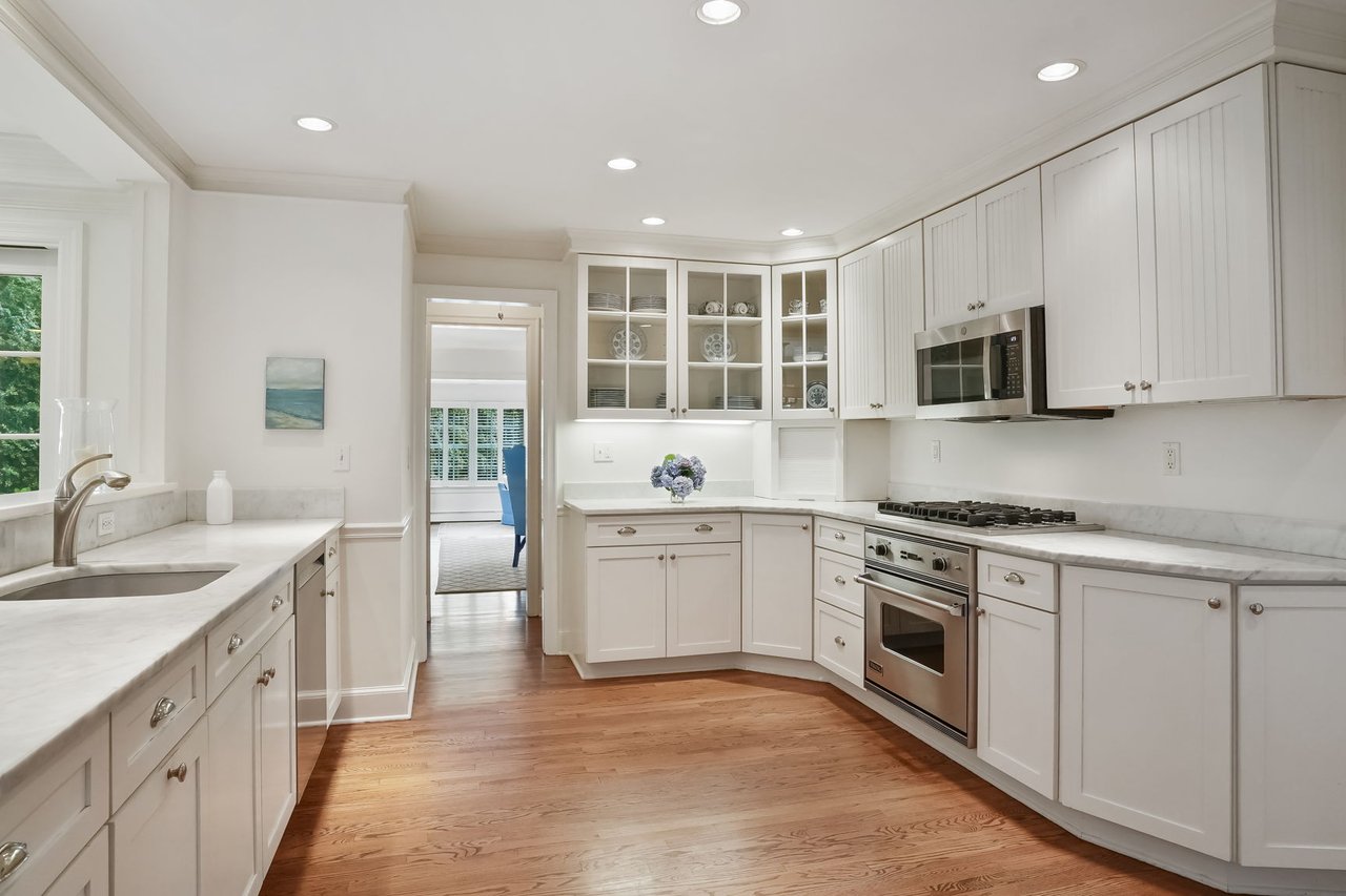 Chef's Kitchen with Hardwood Floors