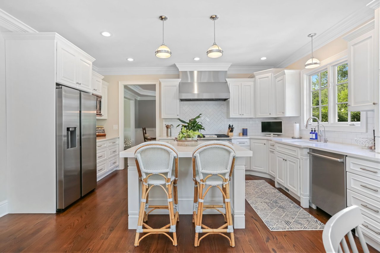 View of Kitchen with Island