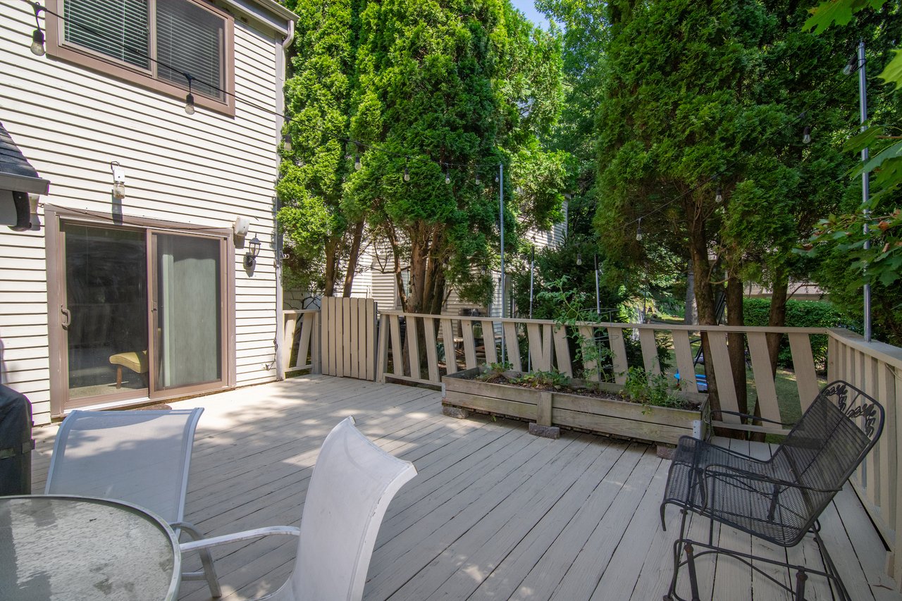 View of deck.