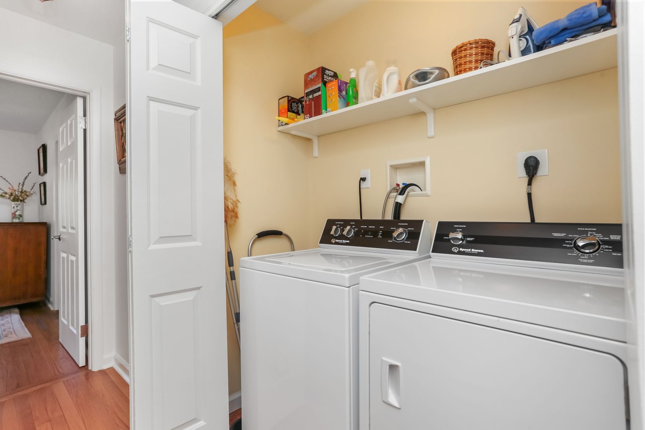Separate Laundry Area.