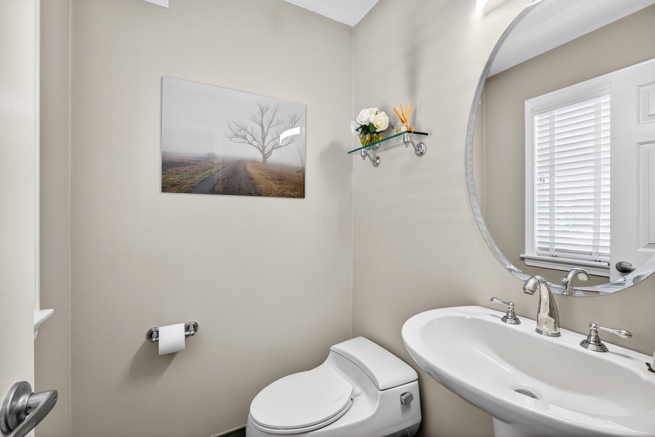 Main floor powder room.