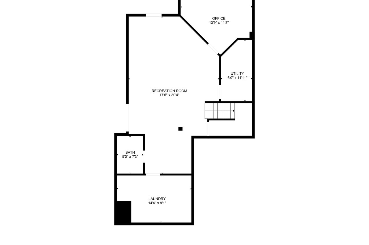 View of Lowest Level Room Layout