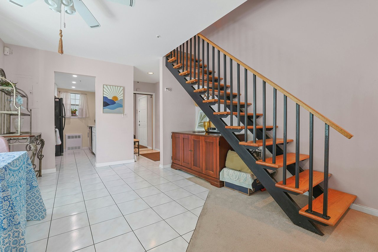View from Living Room toward Dining Area and Kitchen