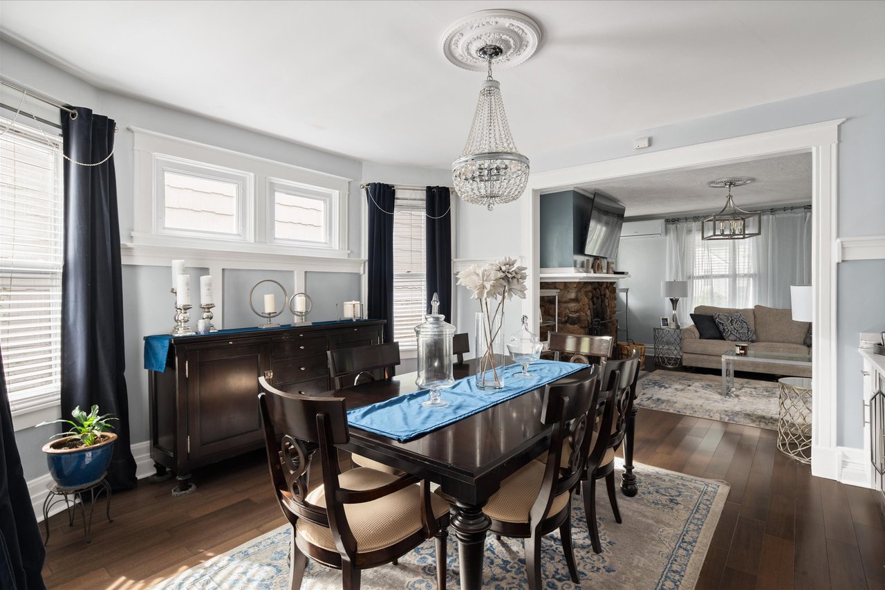 Lots of windows give the Dining Room a light and airy feel