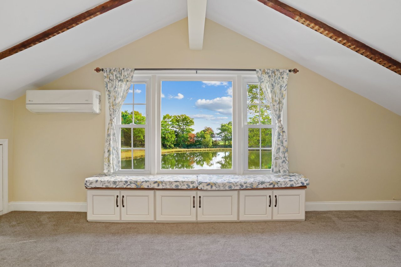 Window seat with built in storage
