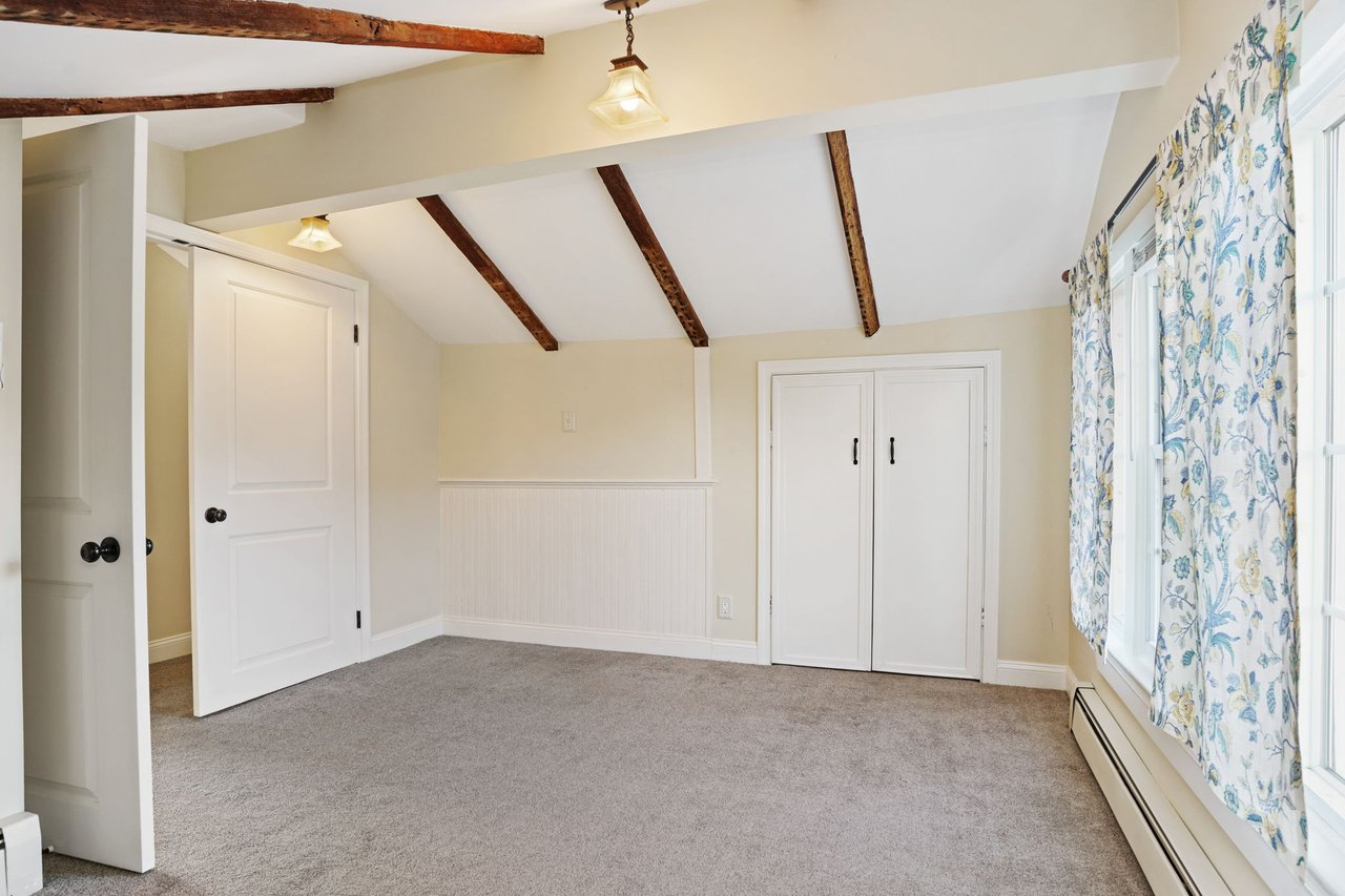 Bedroom with large closet