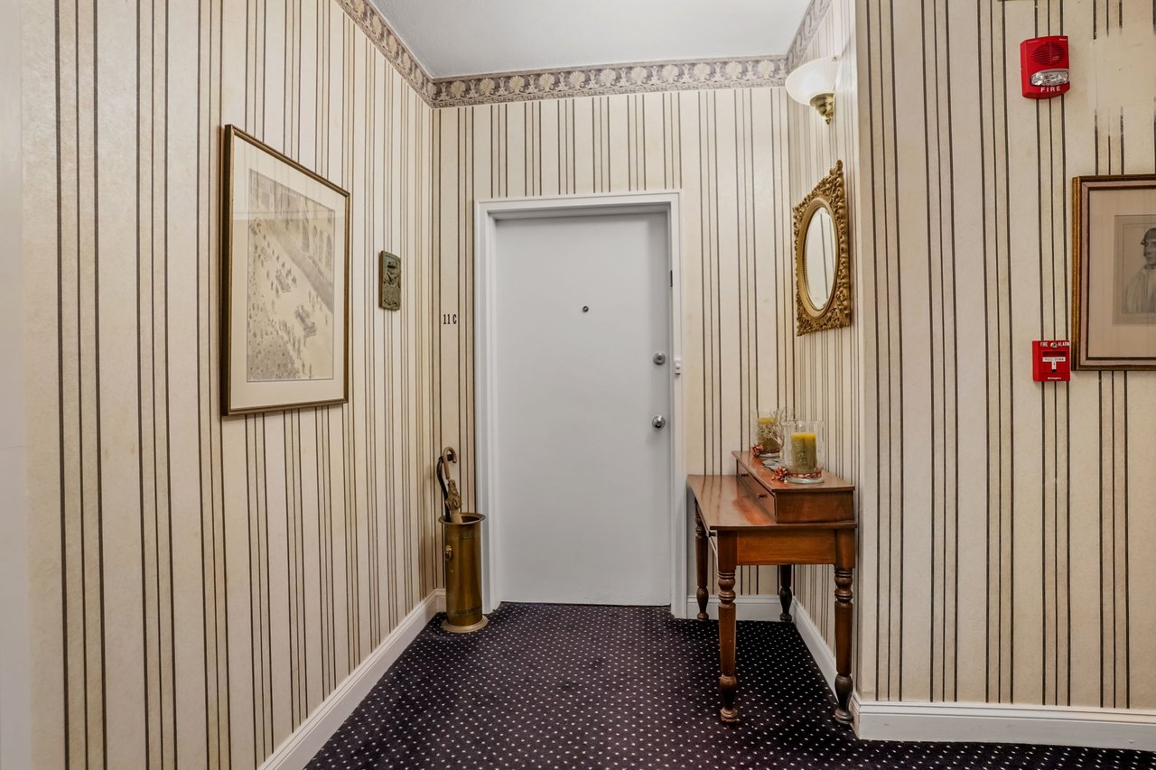 Entrance to unit 11C2. There are only two units per elevator bank per floor.