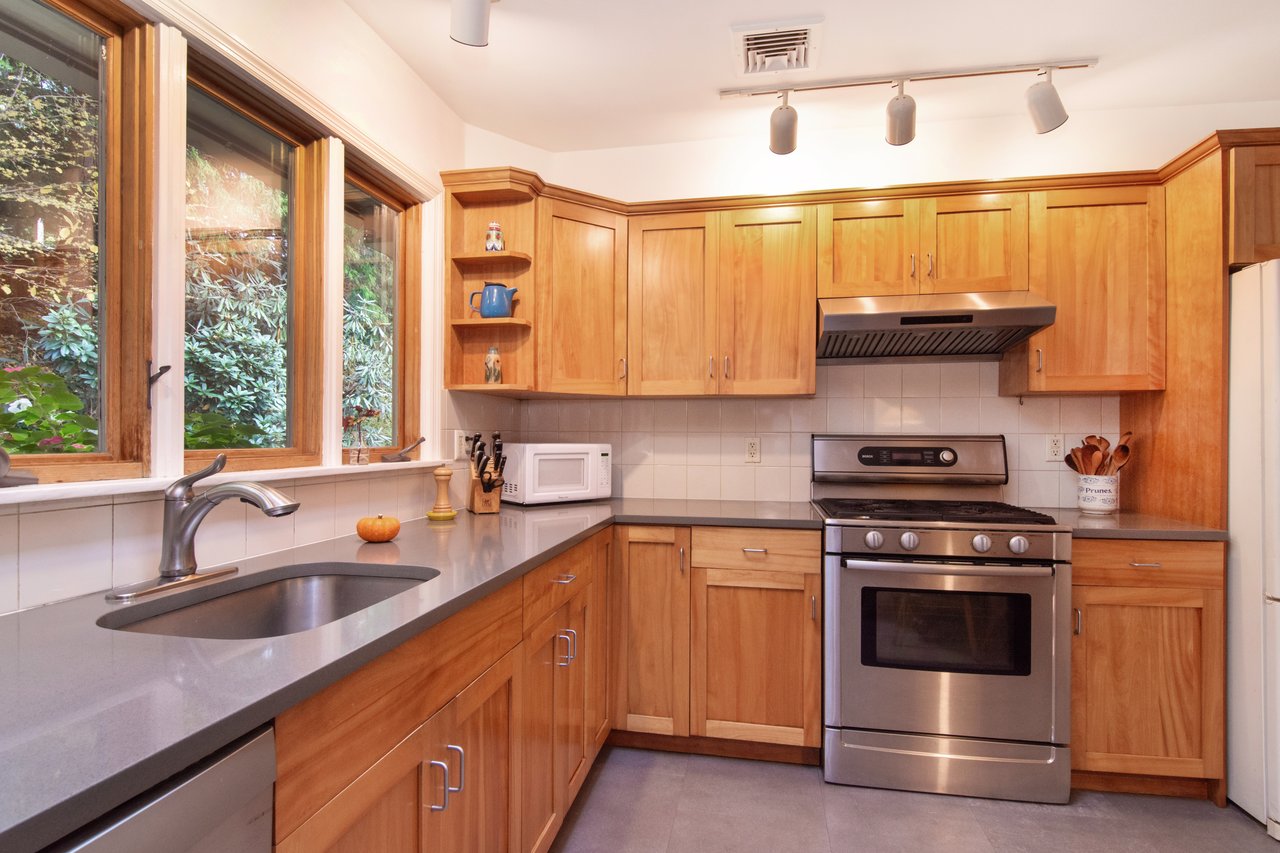 Bright eastern exposure makes mornings in your kitchen perfect.