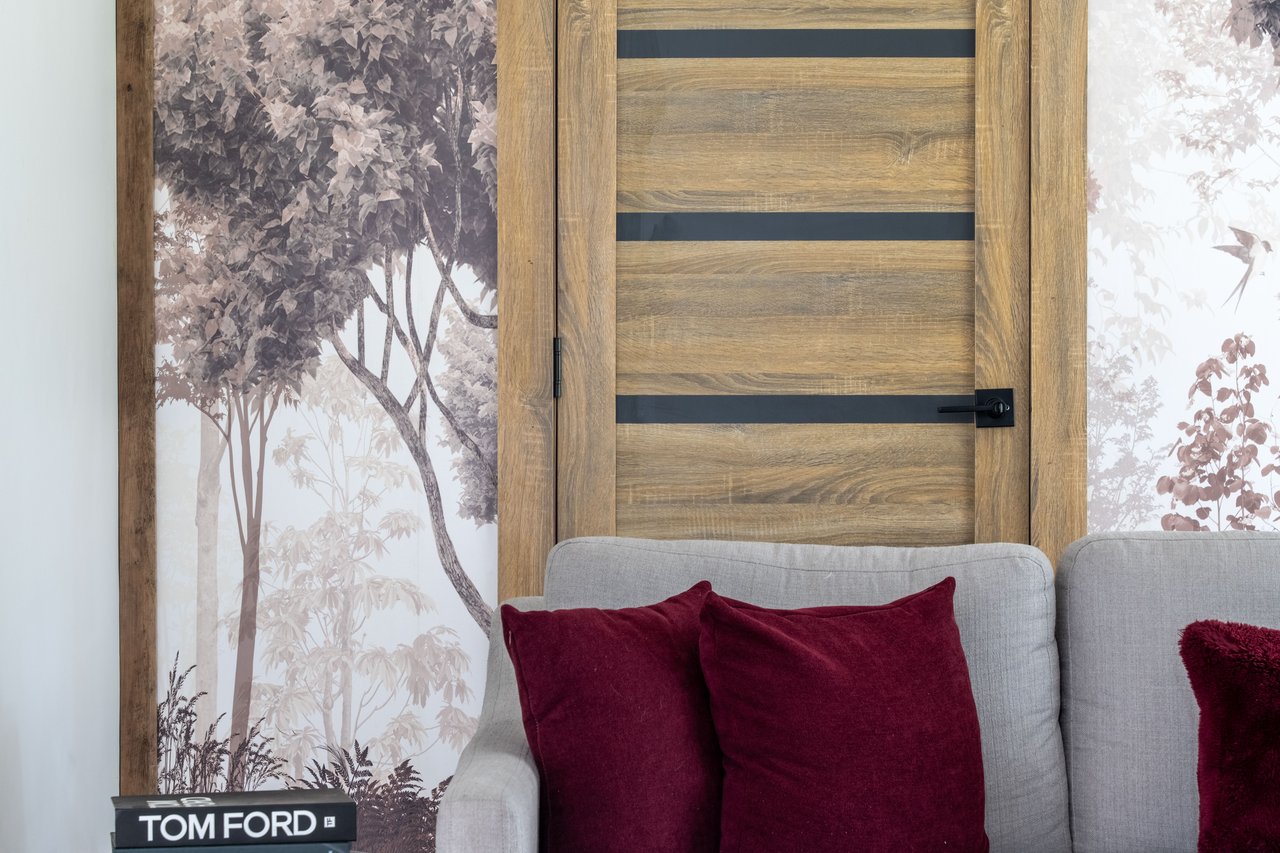 Living area featuring wood finished floors