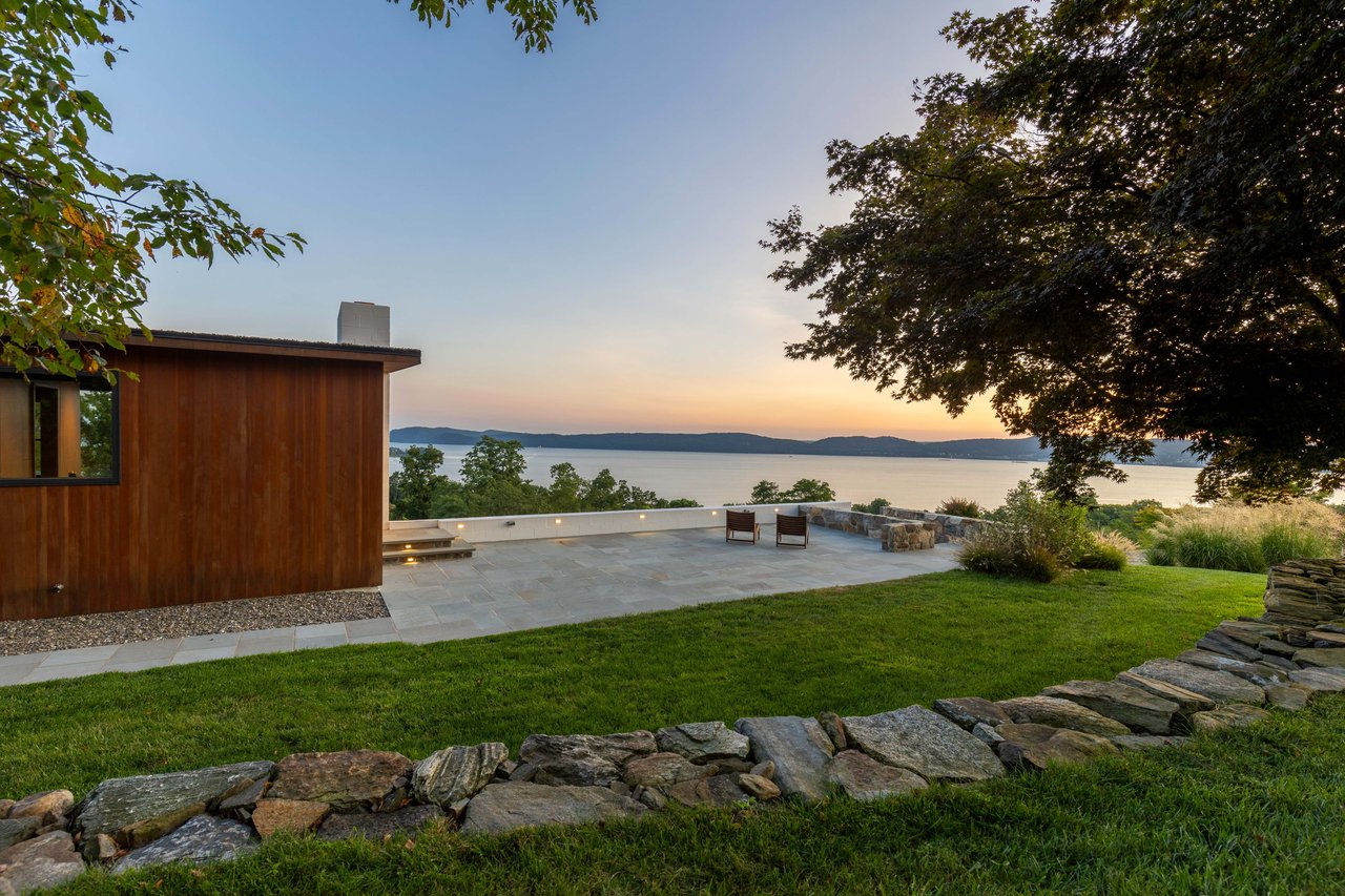 Main House Patio Overlooking Hudson River