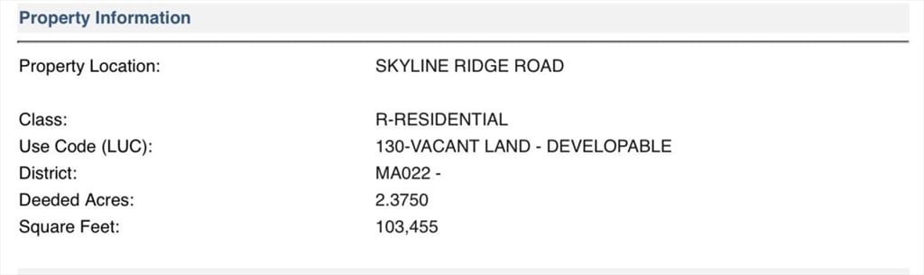 Lot 7 Skyline Ridge Rd. Photo 7