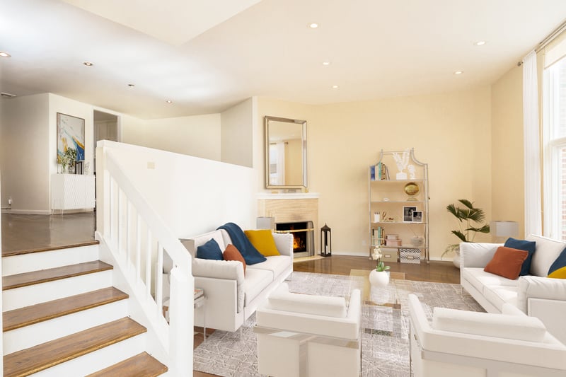 Virtually Staged Living Room
