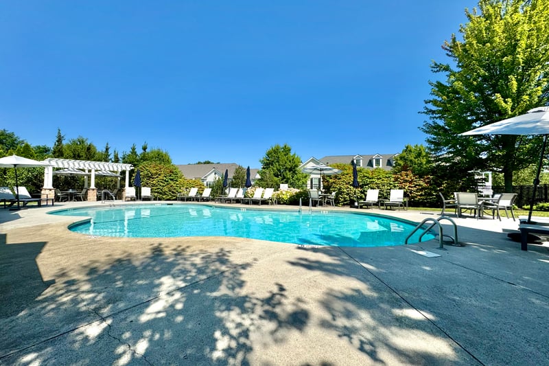 Swimming pool exclusive to The Hills neighborhood in Rivington	