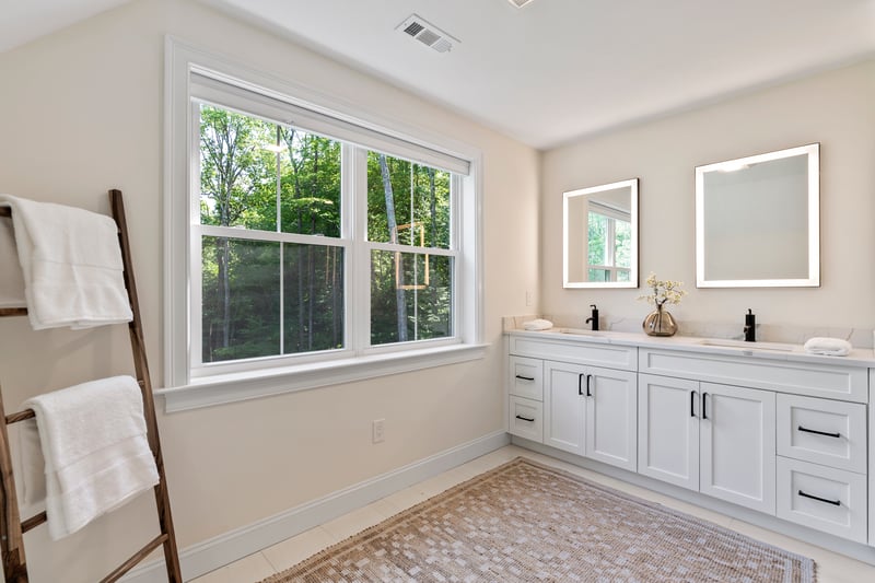 Large, elegant primary bath