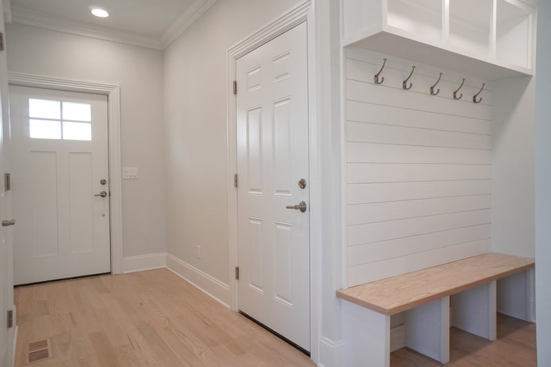 Great mudroom accessed from both garage and front door