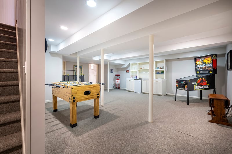 Great rec room in the basement.	