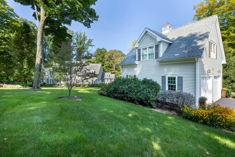 Detached 2 car garage with unfinished second floor that seamlessly ties to the home and property.	