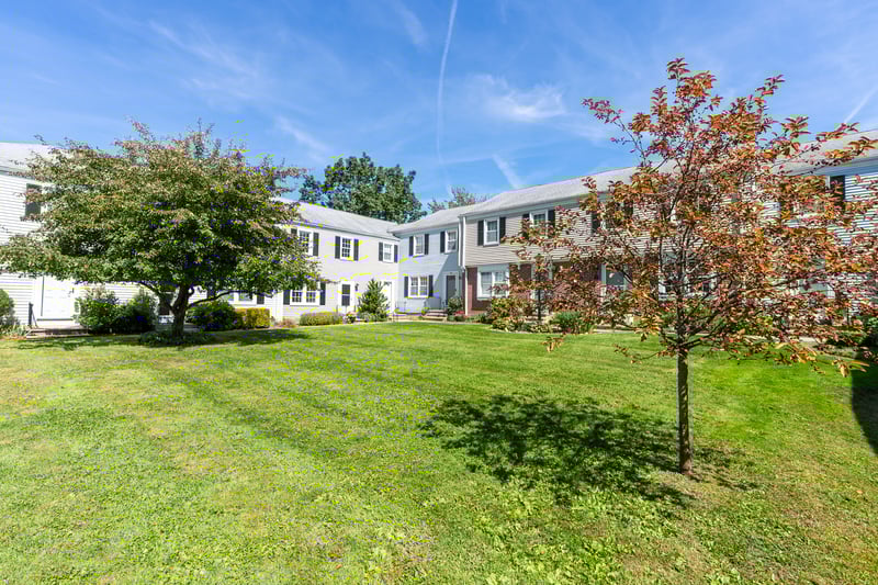 Beautiful courtyard with a walkway that leads to your front door