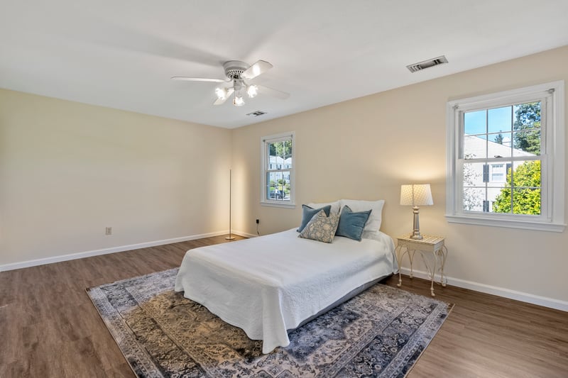 Wow! Primary bedroom has three large closets, great storage!!!