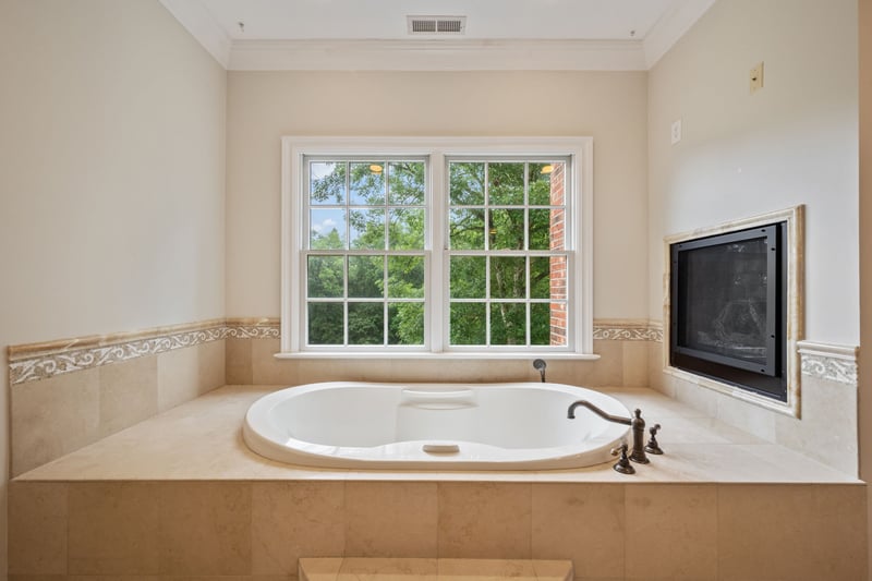 Primary Bath soaking tub.