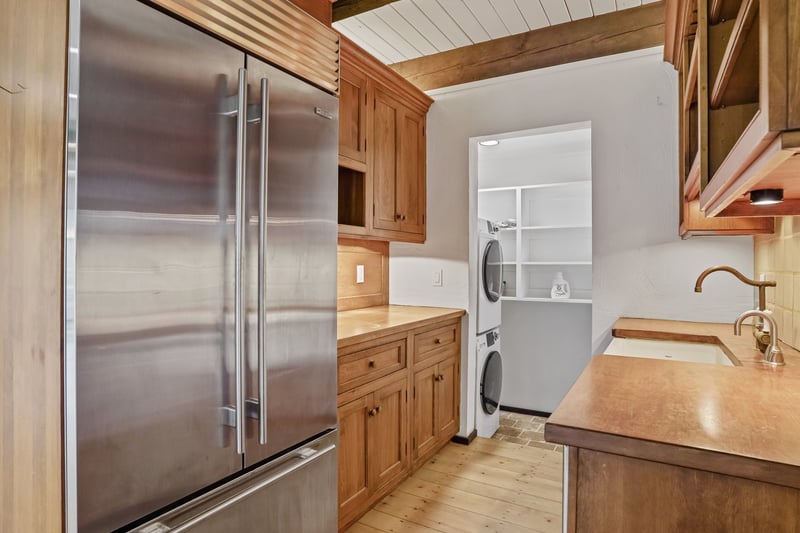 Looking toward Pantry/Laundry. Note the Spacious Sub Z refrigerator.