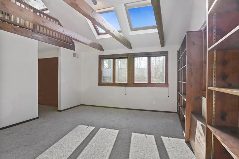 Office/Bedroom features a Loft area, Skylights and a Full Bath.