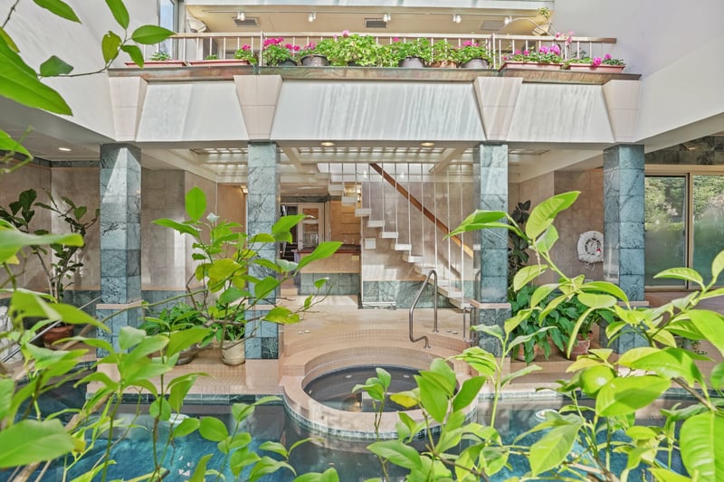 Solarium above the Indoor Pool.