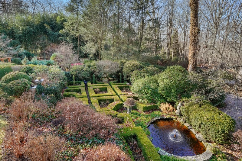 View of Formal Gardens from Sun Deck.