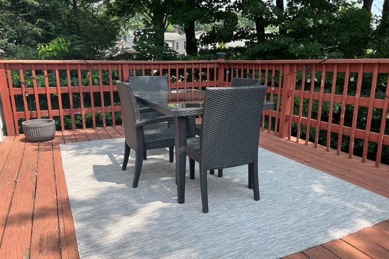 Deck has been repainted since this photo was taken