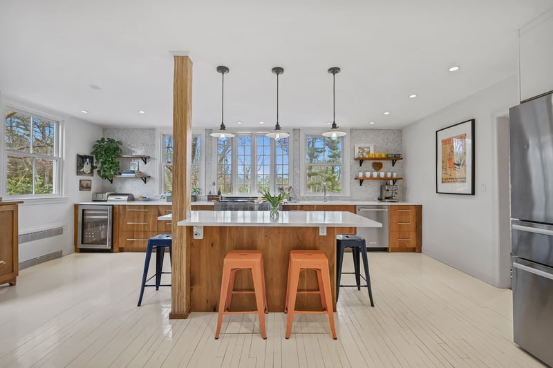 Kitchen with spacious island