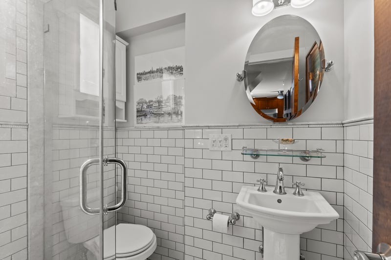 First floor full bathroom