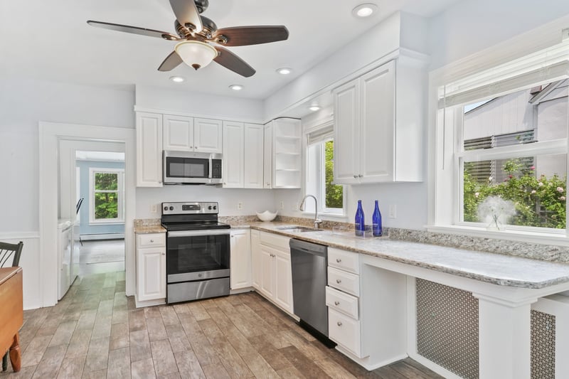 Newly added granite kitchen tops