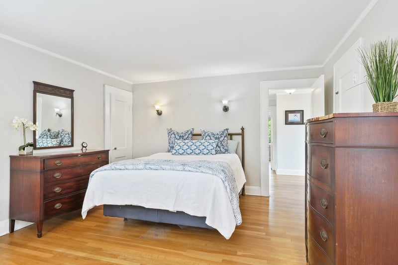 Primary BR with lovely hardwood floors