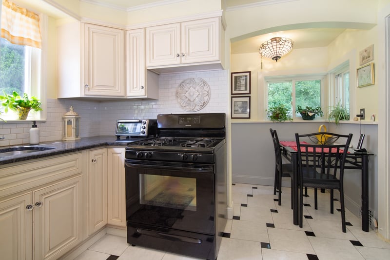 Enjoy additional kitchen space that's ideal for more casual dining....