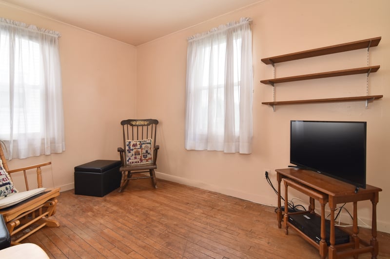 A second, smaller bedroom next to the master could also make a perfect home office!