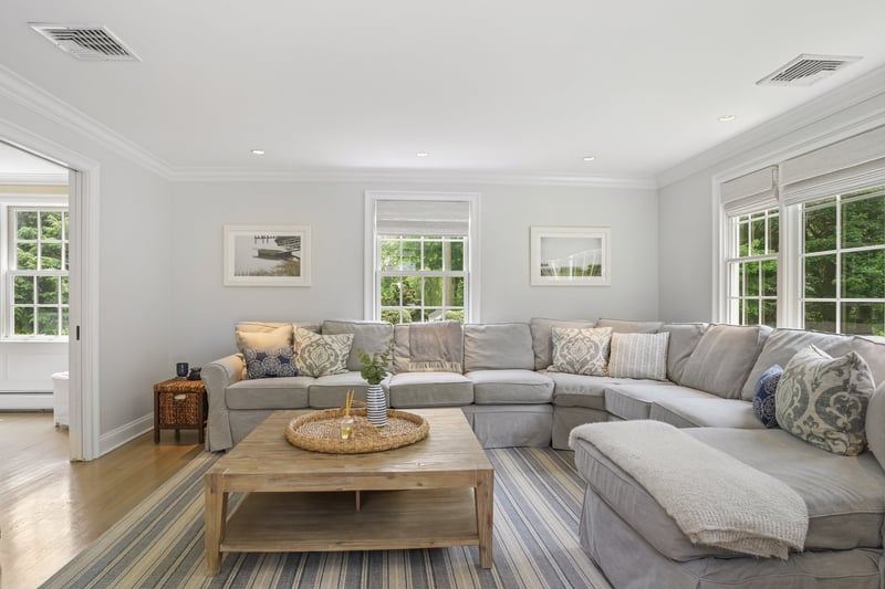 Sundrenched Family Room off dining area