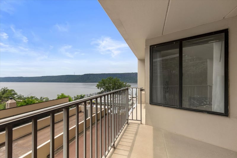 Balcony with Hudson River View