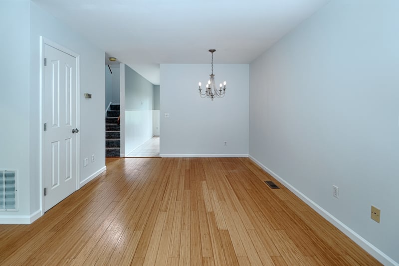 View of dining area from living room.